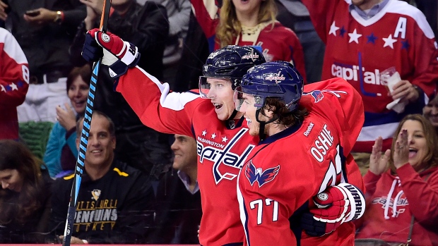 Nicklas Backstrom and T.J. Oshie, Patrick McDermott/National Hockey League/Getty Images Nicklas Backstrom and T.J. Oshie