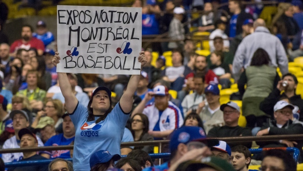 Expos fan, Vincent Ethier/Major League Baseball/Getty Images Expos fan