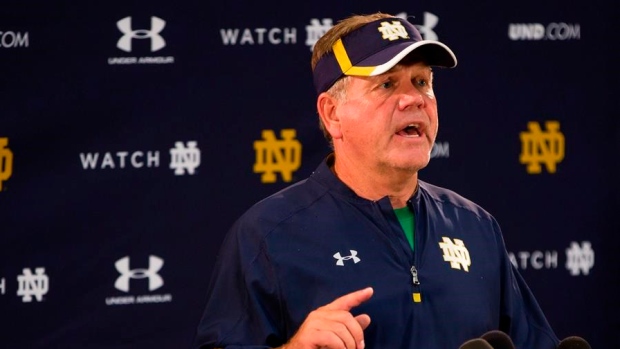 Brian Kelly , The Canadian Press Brian Kelly