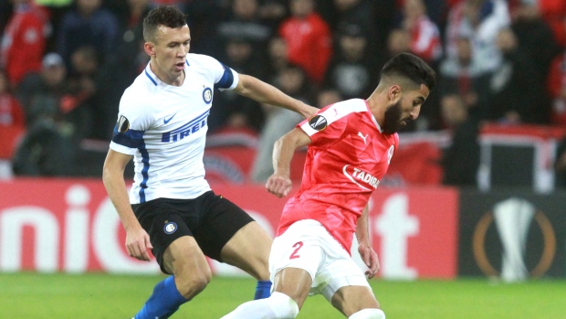 Ivan Perisic and Ben Bitton, GIL COHEN-MAGEN/AFP/Getty Images Ivan Perisic and Ben Bitton