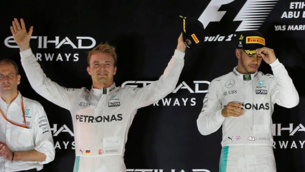 Nico Rosberg and Lewis Hamilton