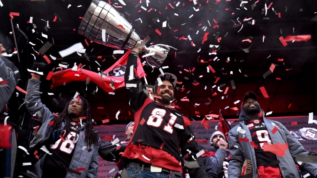 Grey Cup parade, The Canadian Press Grey Cup parade
