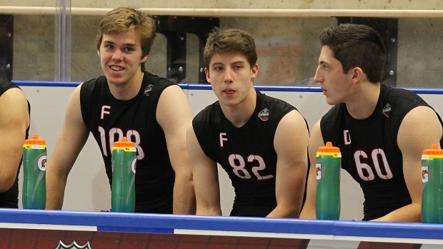 Connor McDavid, Mitchell Marner, and Zachary Werenski at the 2015 combine