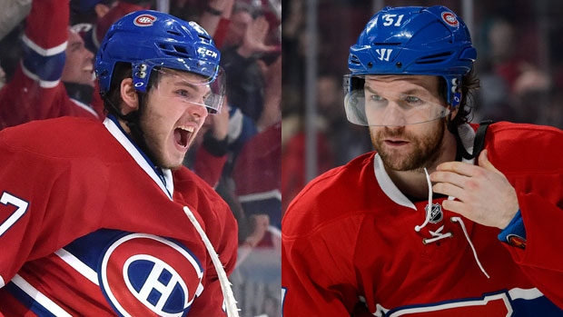 Alex Galchenyuk and David Desharnais, The Canadian Press Alex Galchenyuk and David Desharnais