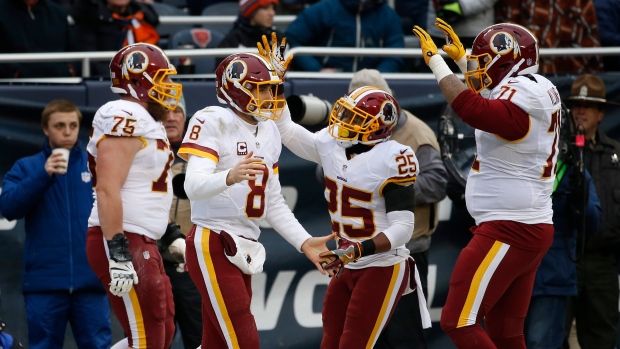 Cousins, Redskins celebrate, The Canadian Press Cousins, Redskins celebrate
