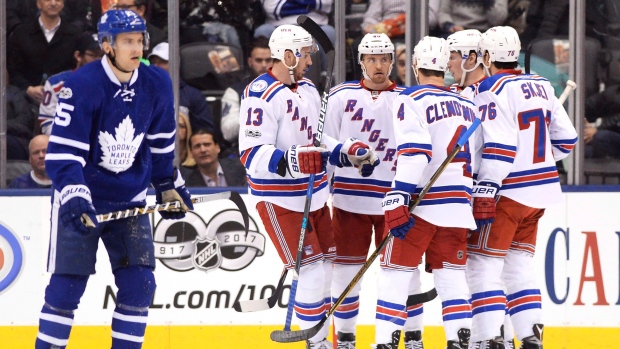 New York Rangers celebrate, The Canadian Press New York Rangers celebrate