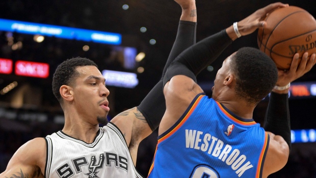 Danny Green, Russell Westbrook, The Canadian Press Danny Green, Russell Westbrook