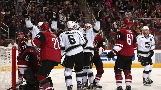 Jake Muzzin, Kings celebrate, Christian Petersen/Getty Images Jake Muzzin, Kings celebrate