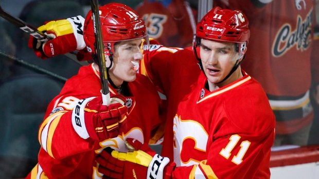 Tkachuk, Backlund celebrate , The Canadian Press Tkachuk, Backlund celebrate