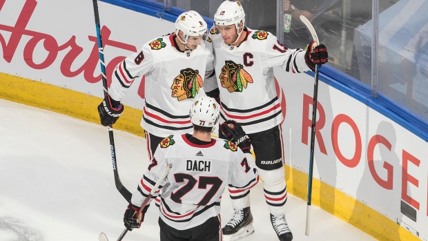 Jonathan Toews, Blackhawks celebrate