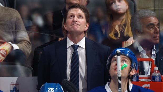 Mike Babcock and James van Riemsdyk