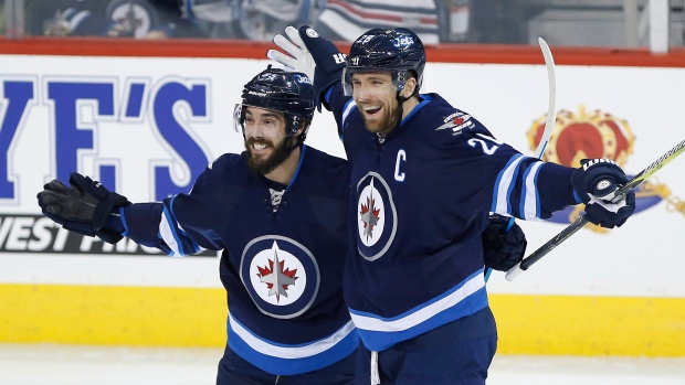 Blake Wheeler and Mathieu Perreault