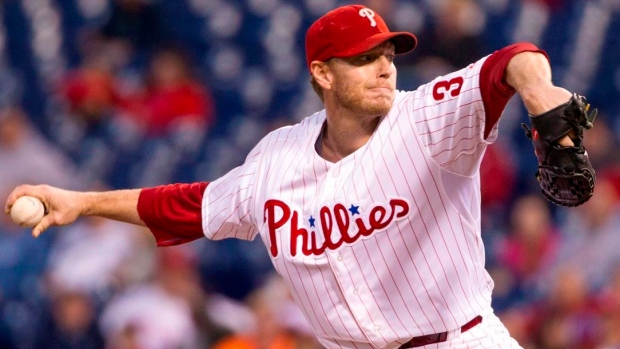 Roy Halladay with the Phillies, The Canadian Press Roy Halladay with the Phillies