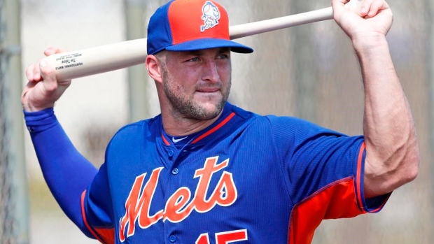 Tough start, Tim: Tebow fans twice, plunked in Mets debut Article Image 0