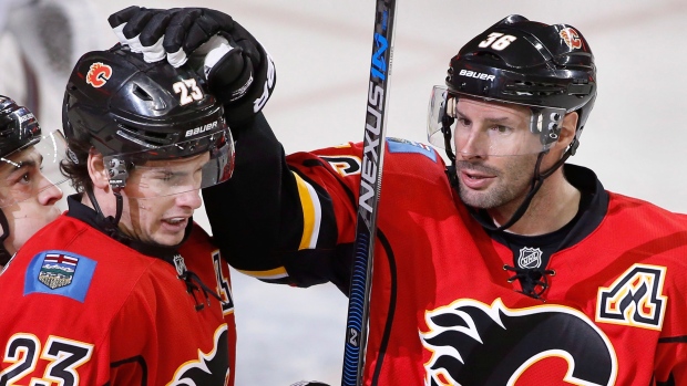 Sean Monahan Troy Brouwer