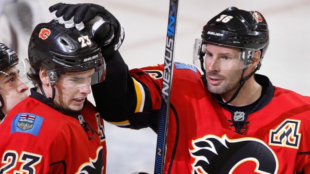 Sean Monahan Troy Brouwer, The Canadian Press Sean Monahan Troy Brouwer