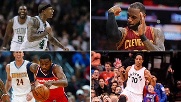 Isaiah Thomas, LeBron James, John Wall, DeMar DeRozan