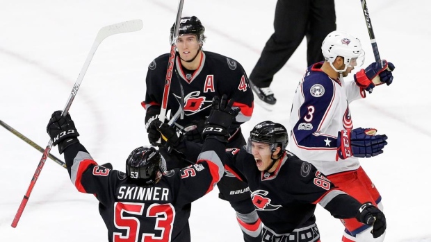 Hurricanes Celebrate, The Canadian Press Hurricanes Celebrate