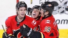 Sean Monahan, Johnny Gaudreau, Matthew Tkachuk Calgary Flames