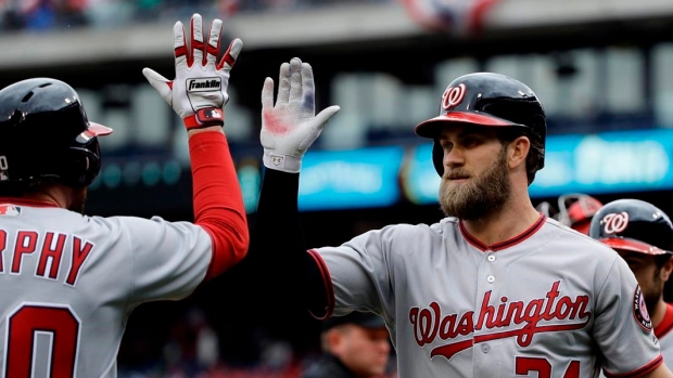 Bryce Harper and Daniel Murphy, The Canadian Press Bryce Harper and Daniel Murphy
