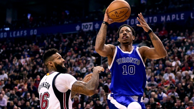 DeMar DeRozan and James Johnson