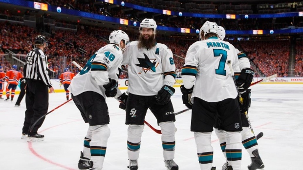 San Jose Sharks celebrate