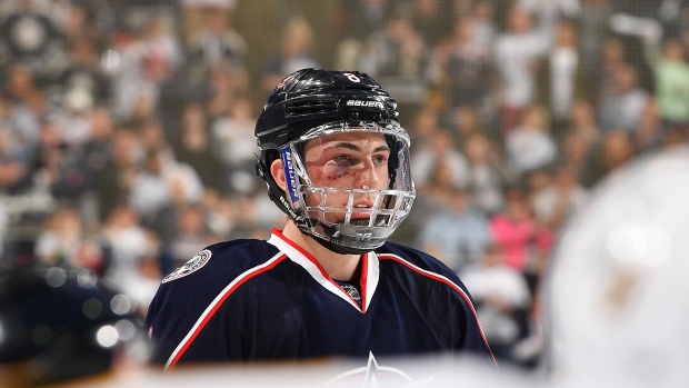 Zach Werenski , Jamie Sabau/National Hockey League/Getty Images Zach Werenski