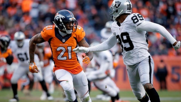 Aqib Talib covers Amari Cooper, The Canadian Press Aqib Talib covers Amari Cooper