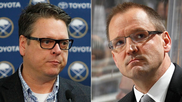 General Manager Tim Murray and Head Coach Dan Bylsma, The Canadian Press General Manager Tim Murray and Head Coach Dan Bylsma