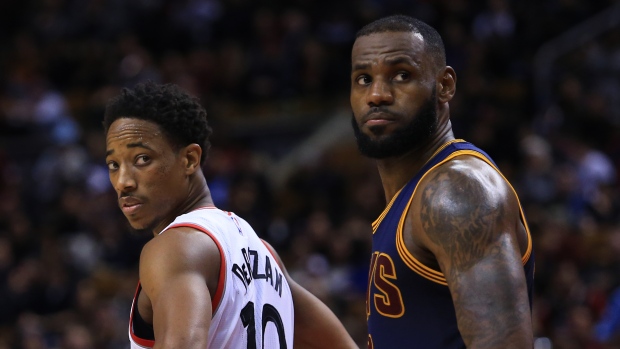 Lebron James and DeMar DeRozan