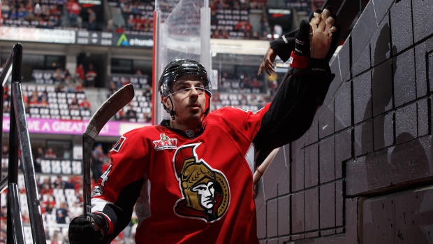 NHL Playoffs, Ottawa Senators Daniel Alfredsson , Mike Fisher , Zdeno  News Photo - Getty Images