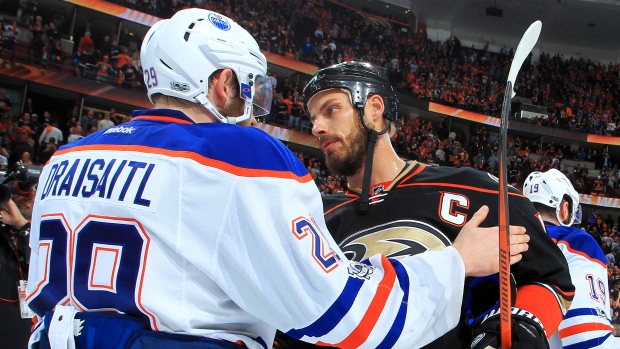 Leon Draisaitl and Ryan Getzlaf, Debora Robinson/National Hockey League/Getty Images Leon Draisaitl and Ryan Getzlaf