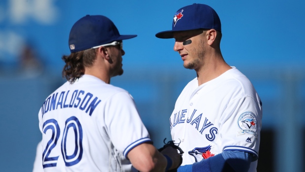 Josh Donaldson and Troy Tulowitzki, Tom Szczerbowski/Getty Images Josh Donaldson and Troy Tulowitzki