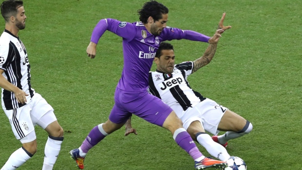 Dani Alves and Isco