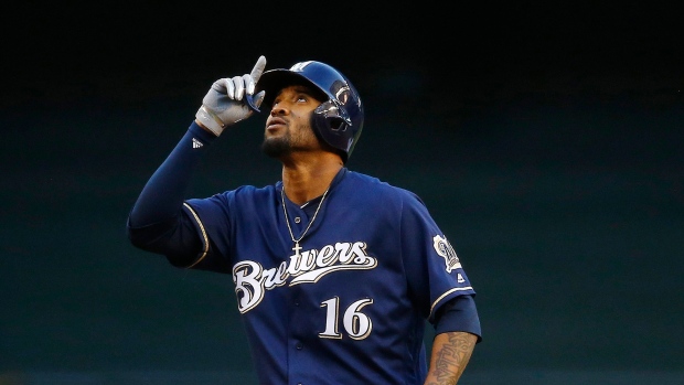 Keon Broxton, The Canadian Press Keon Broxton
