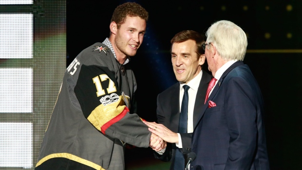 Bill Foley George McPhee Brayden McNabb, Jeff Vinnick/National Hockey League/Getty Images Bill Foley George McPhee Brayden McNabb