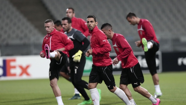 Skenderbeu training session, Anadolu Agency/Anadolu Agency/Getty Images Skenderbeu training session