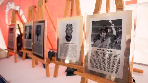 2017 Canadian Baseball Hall of Fame inductees' plaques