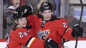 Jiri Hudler and Sean Monahan