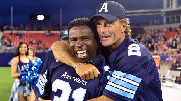 Michael Pinball Clemons and Doug Flutie