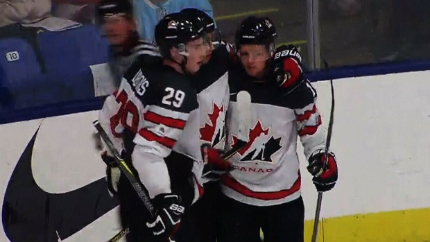 Team Canada juniors celebrate