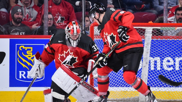 Carter Hart and Dante Fabbro, Minas Panagiotakis/Getty Images Carter Hart and Dante Fabbro