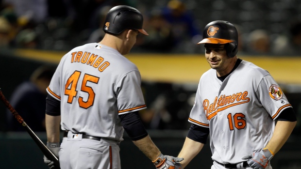 Trey Mancini and Mark Trumbo