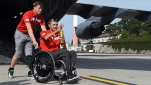Invictus Spirit Flame makes stop in Germany