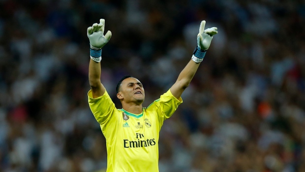 Real Madrid's goalkeeper Keylor Navas 