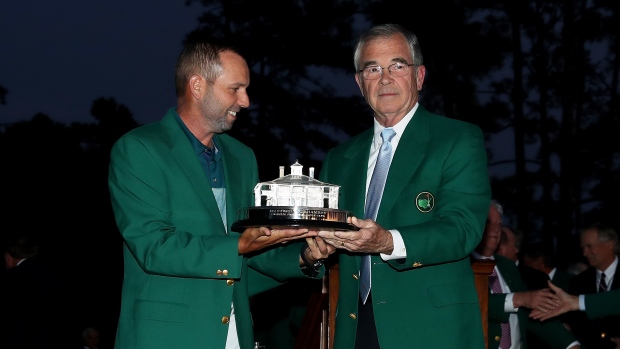 Sergio Garcia and Billy Payne, David Cannon/Getty Images Sergio Garcia and Billy Payne