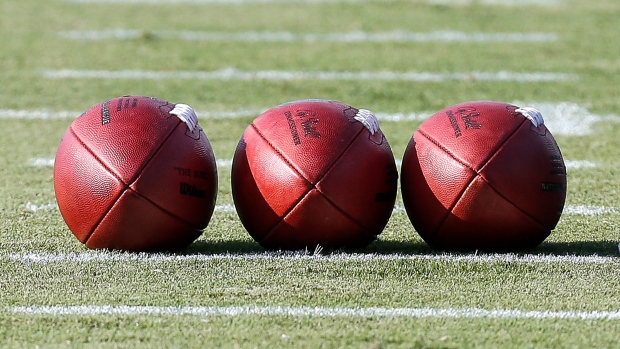 NFL footballs, Don Juan Moore/Getty Images NFL footballs