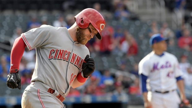 Tucker Barnhart and Hansel Robles