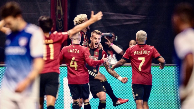 Atlanta United FC celebrate