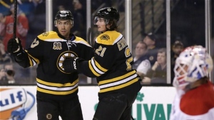 Chris Kelly and Loui Eriksson